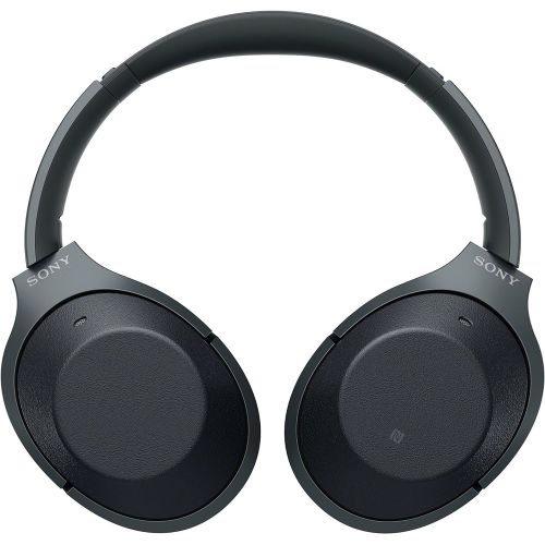 소니 Sony Noise Cancelling Headphones WH1000XM2: Over Ear Wireless Bluetooth Headphones with Microphone - Hi Res Audio and Active Sound Cancellation - Black (2017 model)