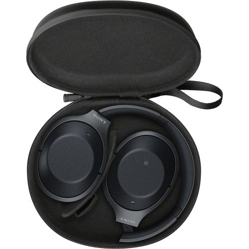 소니 Sony Noise Cancelling Headphones WH1000XM2: Over Ear Wireless Bluetooth Headphones with Microphone - Hi Res Audio and Active Sound Cancellation - Black (2017 model)