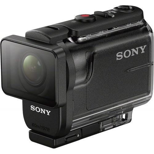 소니 Sony HDRAS50R/B Full HD Action Cam + Live View Remote (Black)