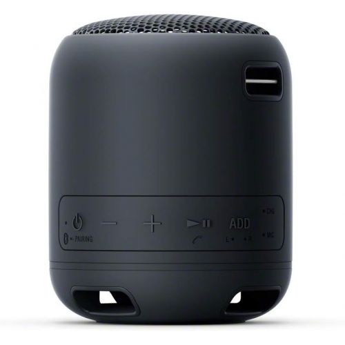 소니 Sony Compact and Portable Waterproof Wireless Speaker with Extra Bass - Black