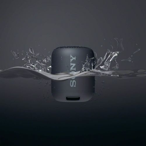 소니 Sony Compact and Portable Waterproof Wireless Speaker with Extra Bass - Black