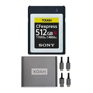 Sony 512GB Tough CEB-G Series CFexpress Type B Memory Card with Koah Pro Type-C 10Gbps CFexpress Reader Bundle (2 Items)