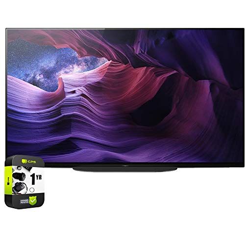 소니 Sony XBR48A9S 48 inch A9S 4K Ultra HD OLED Smart TV 2020 Model Bundle with 1 YR CPS Enhanced Protection Pack