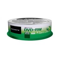 Sony 25DPW47SP DVD+RW 4X 4.7GB Spindle Rewritable DVD, 25-Pack