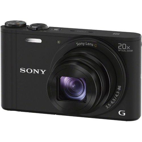 소니 Sony DSCWX350 18 MP Digital Camera (Black)