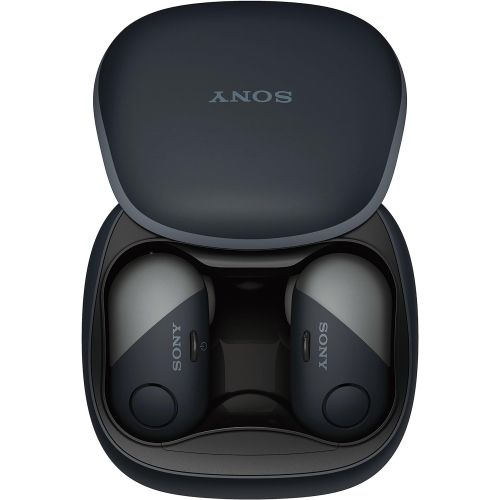 소니 Sony Wireless Bluetooth In Ear Headphones: Noise Cancelling Sports Workout Ear Buds for Exercise and Running - Cordless, Sweatproof Sport Earphones, Built-In Microphone, EXTRA BASS