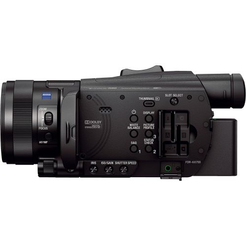 소니 Sony FDRAX700/B FDR-AX700 4K HDR Camcorder, Black