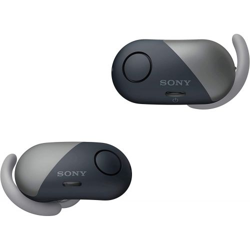 소니 Sony True Wireless Earbuds, Bluetooth Earbuds Noise Cancelling, Sports Workout Ear Buds with Microphone, Sweatproof Sport Earphones, Extra BASS WF-SP700N/B (Black)