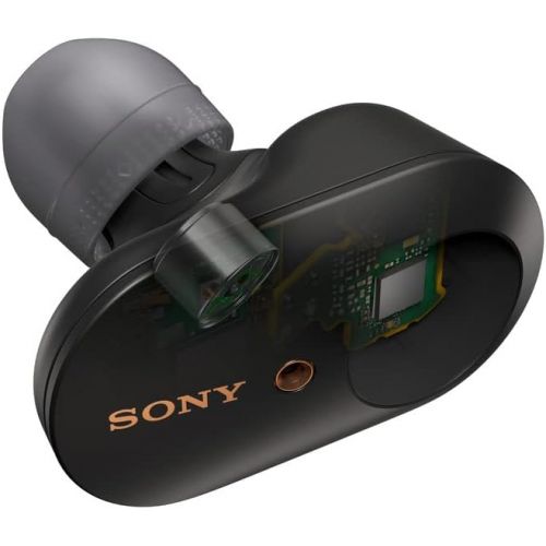 소니 Sony WF-1000XM3 Truly Wireless Noise Cancelling Headphones with Mic, up to 32 Hours Battery Life, Stable Bluetooth Connection, Wearing Detection with Alexa Built-in - Black