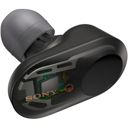 소니 Sony WF-1000XM3 Truly Wireless Noise Cancelling Headphones with Mic, up to 32 Hours Battery Life, Stable Bluetooth Connection, Wearing Detection with Alexa Built-in - Black