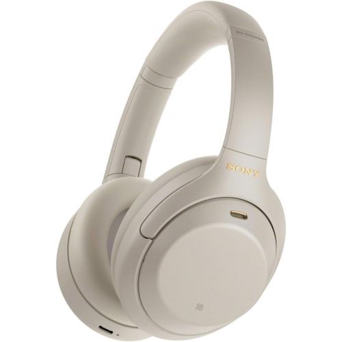 소니 Sony WH-1000XM4 Wireless Noise Cancelling Over-Ear Headphones with Mic (Silver) with Sony in-Ear Wireless Headphones Bundle (2 Items)
