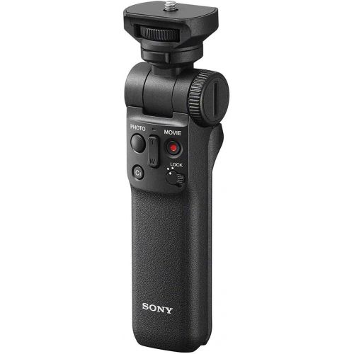 소니 Sony Vlogger Kit ACCVC1 Including GP-VPT2BT Shooting Grip and Tripod with Bluetooth Wireless Remote Commander Bundle 64GB SDXC Memory Card + GBX Battery and Charger Compatible with