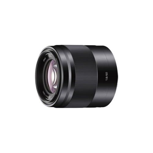 소니 Sony - E 50mm F1.8 OSS Portrait Lens (SEL50F18/B), Black