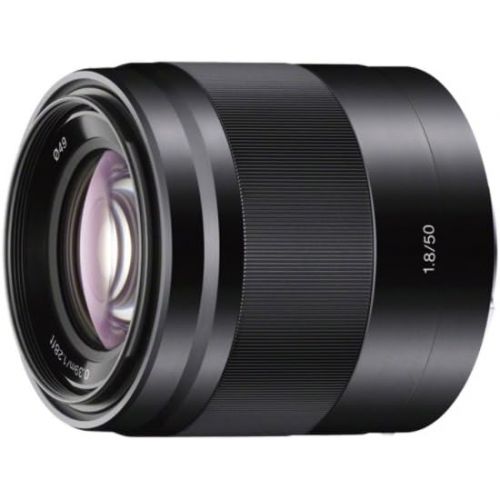 소니 Sony - E 50mm F1.8 OSS Portrait Lens (SEL50F18/B), Black