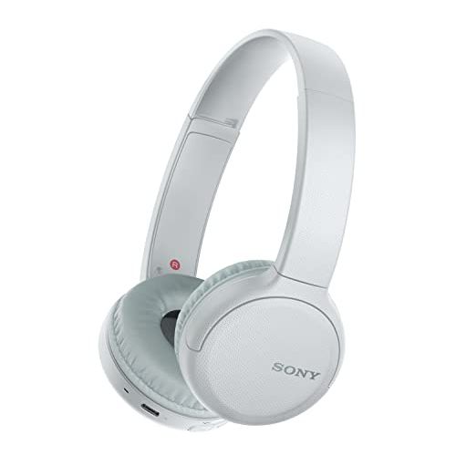 소니 Sony Wireless Headphones WH-CH510: Wireless Bluetooth On-Ear Headset with Mic for Phone-Call, White (Amazon Exclusive)