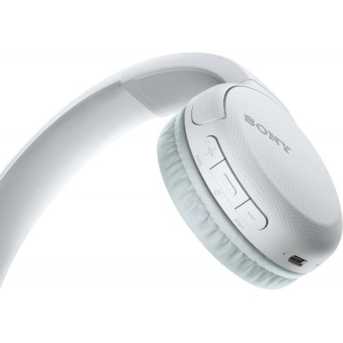 소니 Sony Wireless Headphones WH-CH510: Wireless Bluetooth On-Ear Headset with Mic for Phone-Call, White (Amazon Exclusive)