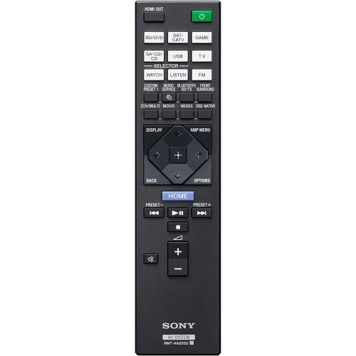 소니 Sony STR-DN1080 7.2-ch Surround Sound Home Theater AV Receiver: 4K HDR, Dolby Atmos, Bluetooth, WiFi, Google Chromecast Black