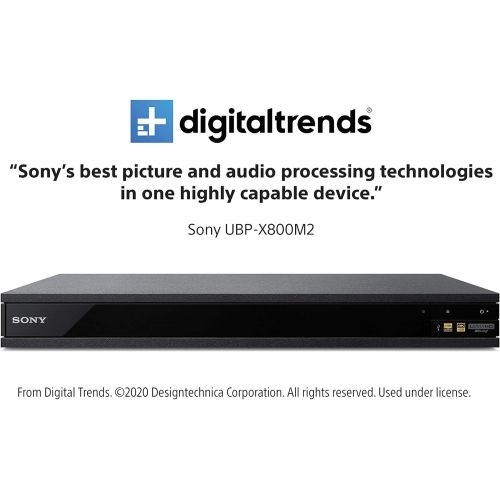 소니 Sony UBP-X800M2 4K UHD Home Theater Streaming Blu-Ray Disc Player (UBPX800M2), Black