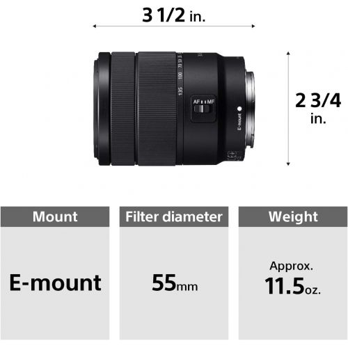 소니 Sony 18-135mm F3.5-5.6 OSS APS-C E-Mount Zoom Lens