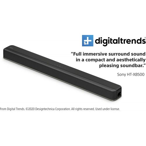 소니 Sony HTX8500 2.1ch Dolby Atmos/DTS:X Soundbar with Built-in subwoofer, Black