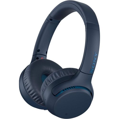 소니 Sony WHXB700 Wireless Extra Bass Bluetooth Headset/Headphones with mic for phone call and Alexa voice control, Blue