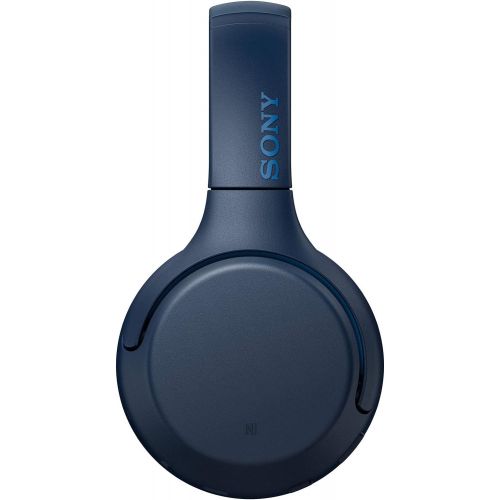 소니 Sony WHXB700 Wireless Extra Bass Bluetooth Headset/Headphones with mic for phone call and Alexa voice control, Blue