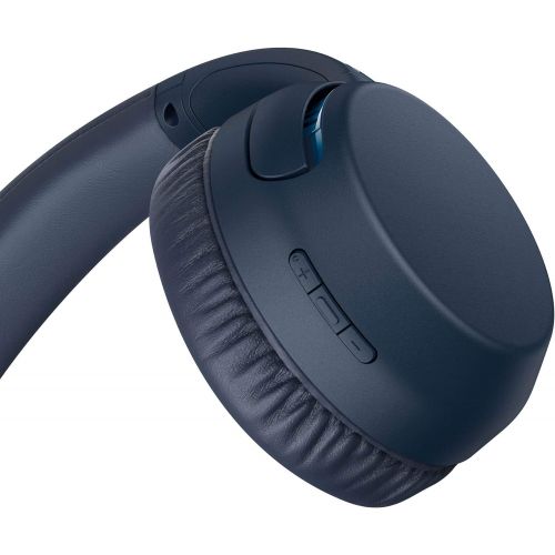 소니 Sony WHXB700 Wireless Extra Bass Bluetooth Headset/Headphones with mic for phone call and Alexa voice control, Blue