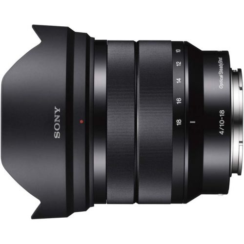 소니 Sony - E 10-18mm F4 OSS Wide-Angle Zoom Lens (SEL1018),Black