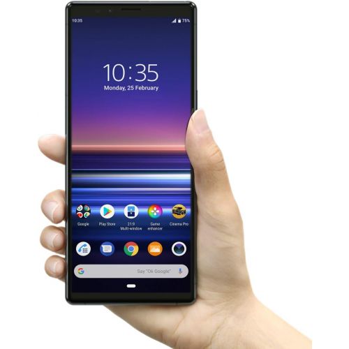 소니 Sony Xperia 1 Unlocked Smartphone 6.5 4K HDR OLED Display, 128GB - Black - (US Warranty)