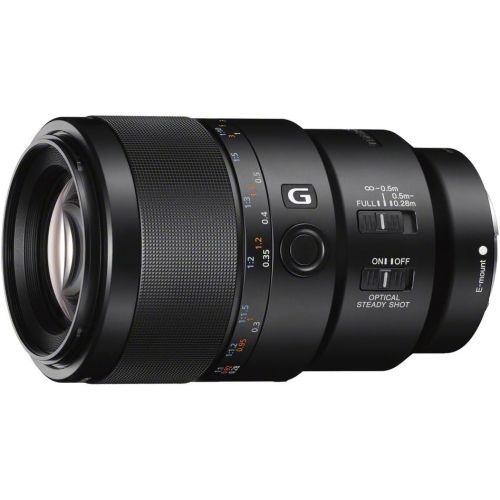 소니 Sony SEL90M28G FE 90mm f/2.8-22 Macro G OSS Standard-Prime Lens for Mirrorless Cameras,Black