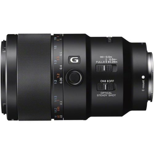 소니 Sony SEL90M28G FE 90mm f/2.8-22 Macro G OSS Standard-Prime Lens for Mirrorless Cameras,Black