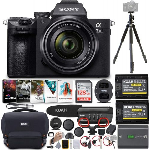 소니 Sony Alpha a7 III Digital Camera with 28-70mm Lens and Accessory Bundle