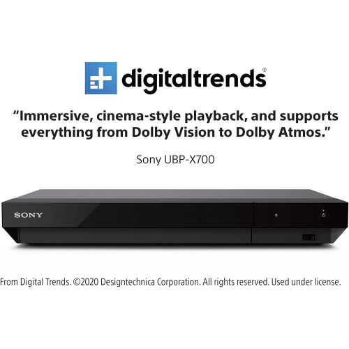 소니 Sony UBP-X700 4K Ultra HD Home Theater Streaming Blu-Ray Player