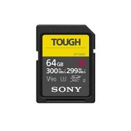 Sony TOUGH-G series SDXC UHS-II Card 64GB, V90, CL10, U3, Max R300MB/S, W299MB/S (SF-G64T/T1), Black