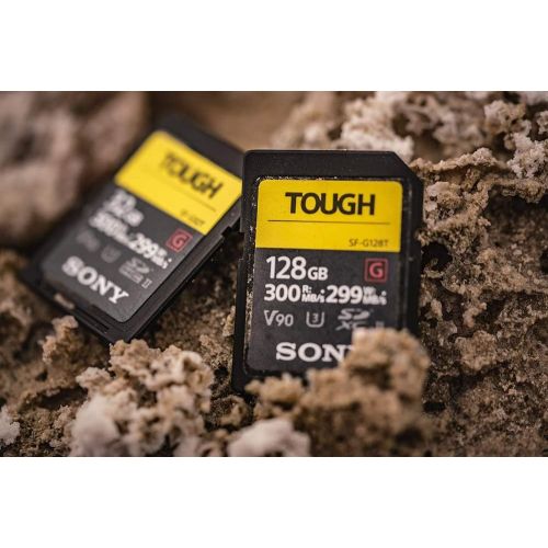 소니 Sony TOUGH-G series SDXC UHS-II Card 64GB, V90, CL10, U3, Max R300MB/S, W299MB/S (SF-G64T/T1), Black