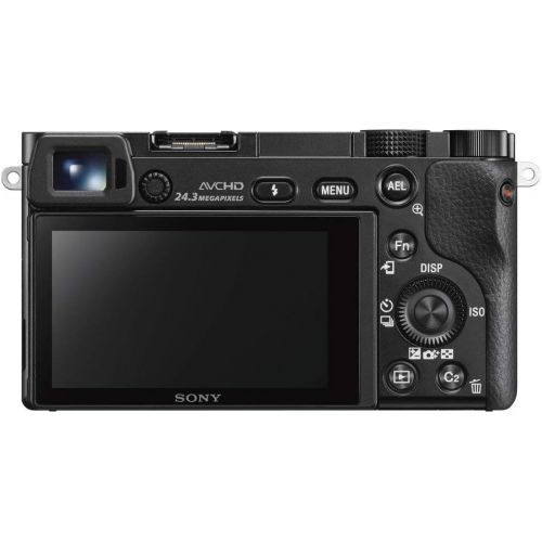 소니 Sony Alpha a6000 Mirrorless Digital Camera 24.3MP SLR Camera with 3.0-Inch LCD (Black) w/16-50mm Power Zoom Lens