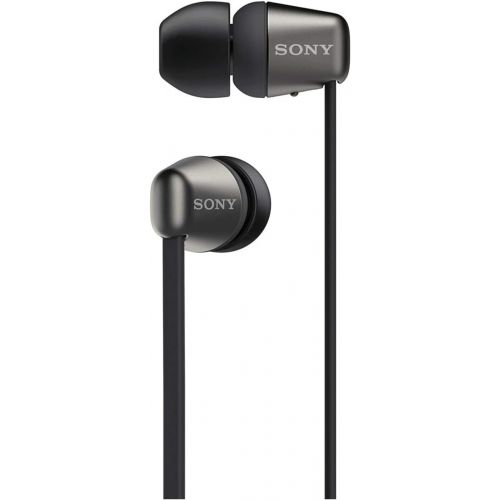 소니 Sony WH-1000XM4 Wireless Bluetooth Noise Canceling Over-Ear Headphones (Black) with Sony in-Ear Wireless Headphones Bundle - Portable, Long-Lasting Battery, Quick Charge, (2 Items)