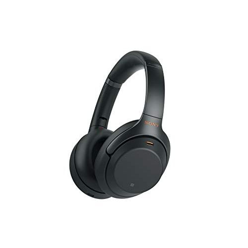 소니 Sony WH1000XM3 Noise Cancelling Headphones, Wireless Bluetooth Over the Ear Headset ? Black (2018 Version)