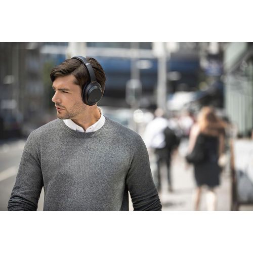 소니 Sony WH1000XM3 Noise Cancelling Headphones, Wireless Bluetooth Over the Ear Headset ? Black (2018 Version)