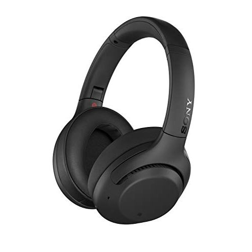 소니 Sony WHXB900N Noise Cancelling Headphones, Wireless Bluetooth Over the Ear Headset with Mic for Phone-Call and Alexa Voice Control- Black (WH-XB900N/B)