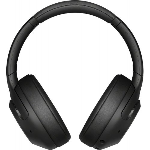 소니 Sony WHXB900N Noise Cancelling Headphones, Wireless Bluetooth Over the Ear Headset with Mic for Phone-Call and Alexa Voice Control- Black (WH-XB900N/B)