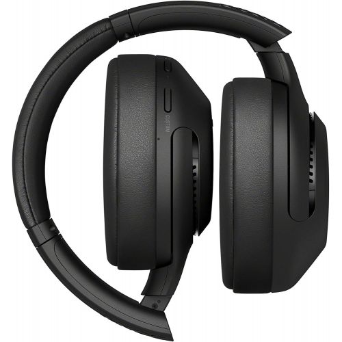 소니 Sony WHXB900N Noise Cancelling Headphones, Wireless Bluetooth Over the Ear Headset with Mic for Phone-Call and Alexa Voice Control- Black (WH-XB900N/B)