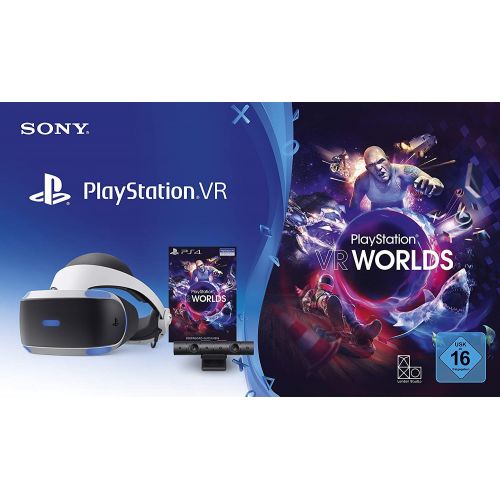 소니 Sony PS4 - PlayStation VR Brille V2 + VR Worlds (VR-Brille I Virtual Reality)