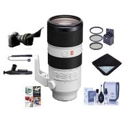 Sony FE 70-200mm f/2.8 GM (G Master) OSS E-Mount Lens - Bundle with 77mm Filter Kit, Flex Lens Shade, Cleaning Kit, Lens Wrap, Lenspen Lens Cleaner, Capleash, PC Software Package