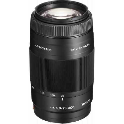 소니 Sony 75-300mm f/4.5-5.6 Compact Super Telephoto Zoom Lens for Sony Alpha Digital SLR Camera