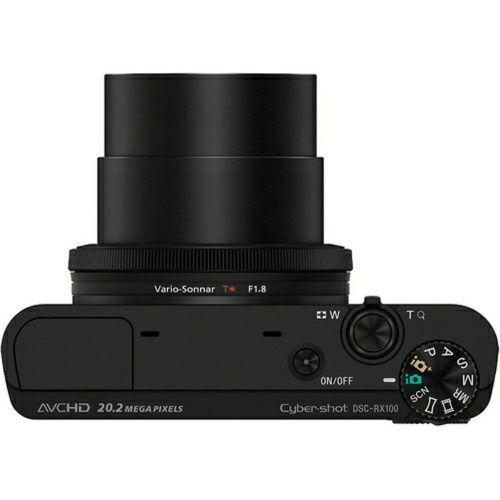 소니 Sony Cyber-Shot DSC-RX100 Digital Camera + 64GB SDXC Memory Dual Battery Kit + Accessory Bundle