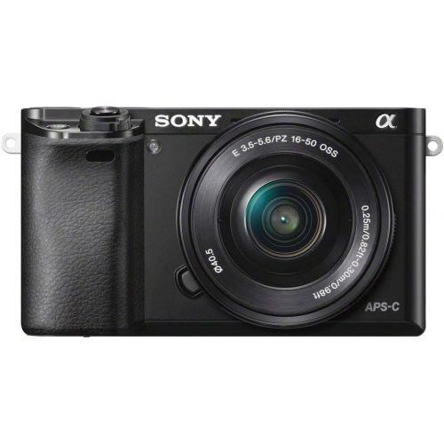 소니 Sony Alpha a6000 Mirrorless Digital Camera 24.3MP SLR Camera with 3.0-Inch LCD (Black) w/16-50mm Power Zoom Lens