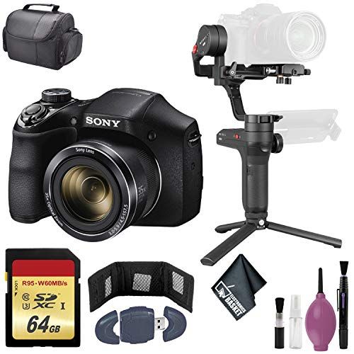 소니 Zhiyun-Tech WEEBILL LAB Handheld Stabilizer - Sony Cyber-Shot DSC-H300 Digital Camera (Black) - 64GB Case