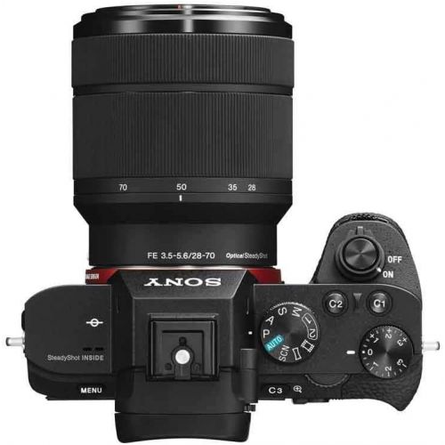 소니 Sony Alpha a7II Digital Camera with FE 28-70mm f/3.5-5.6 OSS Lens - Bundle with Camera Case, 32GB Class 10 SDHC Card, Filter Kit (UV/CPL/ND2), Clean Kit, SD Card Reader, Card Walle