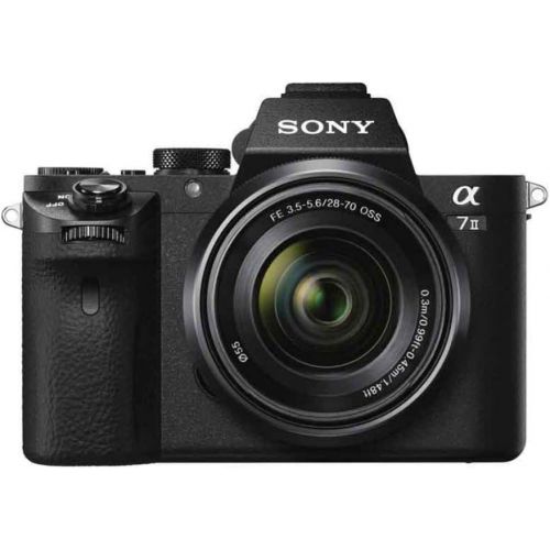 소니 Sony Alpha a7II Digital Camera with FE 28-70mm f/3.5-5.6 OSS Lens - Bundle with Camera Case, 32GB Class 10 SDHC Card, Filter Kit (UV/CPL/ND2), Clean Kit, SD Card Reader, Card Walle